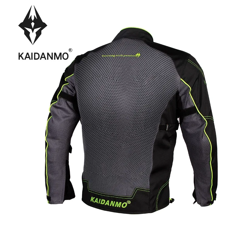 KAIDANMO Men's Biker Jacket Cycling Suit Knight Anti-drop Woman Racing Heavy Moto Breathable Four Seasons Waterproof