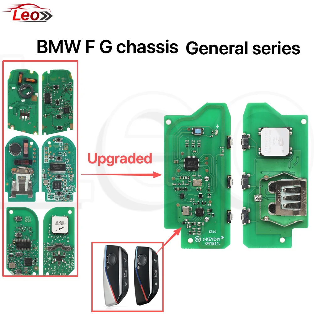 Leo For BMW F G U Chassis PCB 315/433/868MHz 49chip PCF7945 For BMW FEM BDC CAS4 CAS4+ 1 3 5 7 Series Only PCB