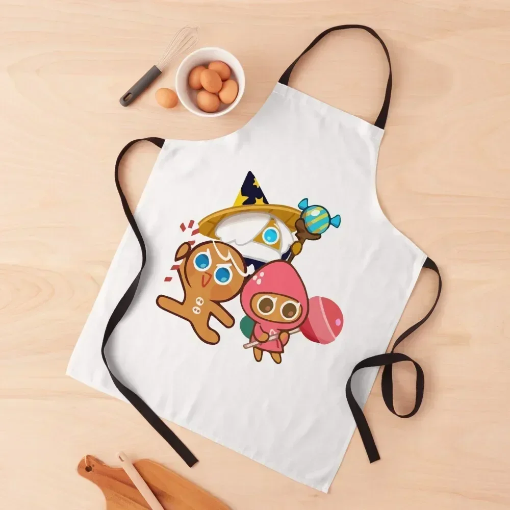 

Gingerbrave and strawberry cookie cookie run kingdom Apron Kitchen Things And For Home Ladies Hairdresser christmas 2025 Apron