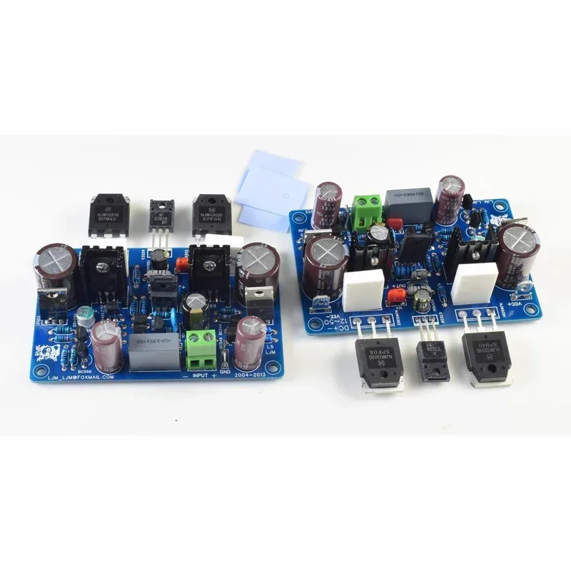 HiFi 2PCS LJM 200W ONSEMI NJW0302G 0281G HANDBOOK DOUGLAS SELF Audio Blameless Design Class B HiFi Amplifier