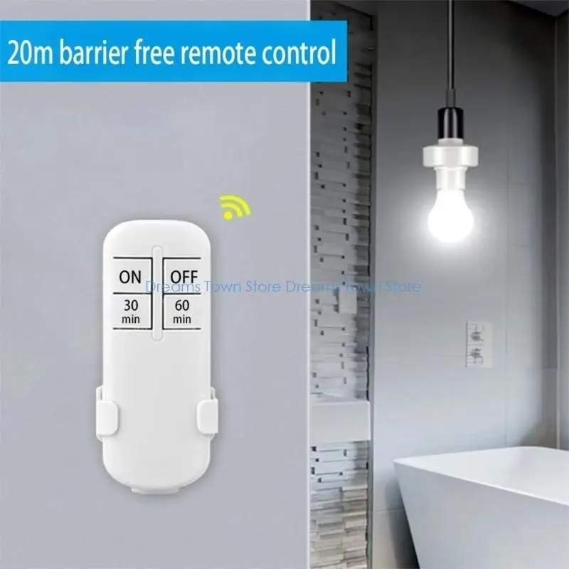 HX6A Intelligent E27 Light Socket with Wireless Timer Function & Safety Mechanism