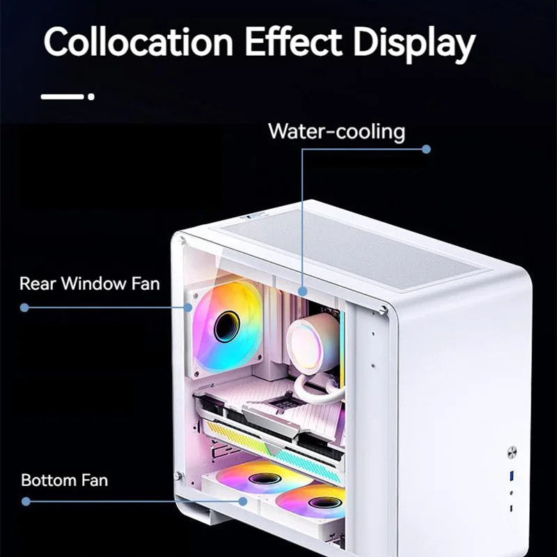 Jonsbo SL 120mm Silent PC Case Fan 4pin PWM Loop Mirror Unlimited Space ARGB 12cm Ventilador CPU Water Cooling 360mm Cooler Fan