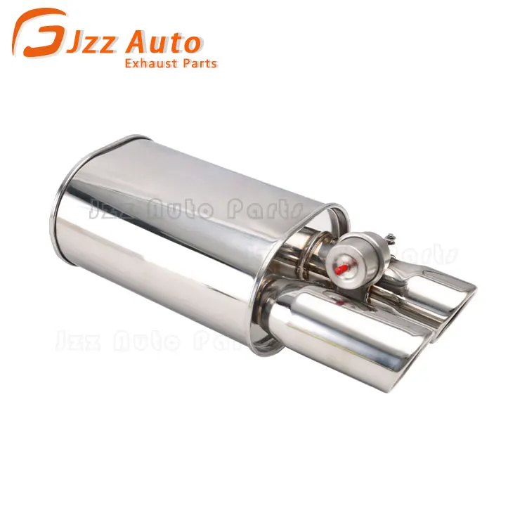 

Equipment Smart Library Car Accessories Modify Stainless Steel Universal Exhaust Muffler 63mm Inlet Dual 76mm Outlets 210*152mm