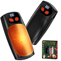 Electric Hand Warmers Rechargeable 2 Pack,LED Display and 5 Levels Heat,Long Lasting Warmth 8-20 Hours，for Winter Sports,Studying and Outdoor,ideal Christmas Gift For Man Woman