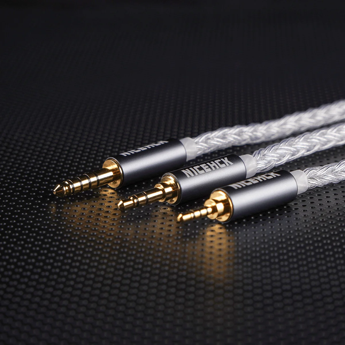 NICEHCK IcyMoon หูฟังอัพเกรดลวด 16 แกน OCC + เงิน OFC HiFi IEM สาย MMCX/2Pin/QDC สําหรับ DB2 กะรัต Forteza Castor