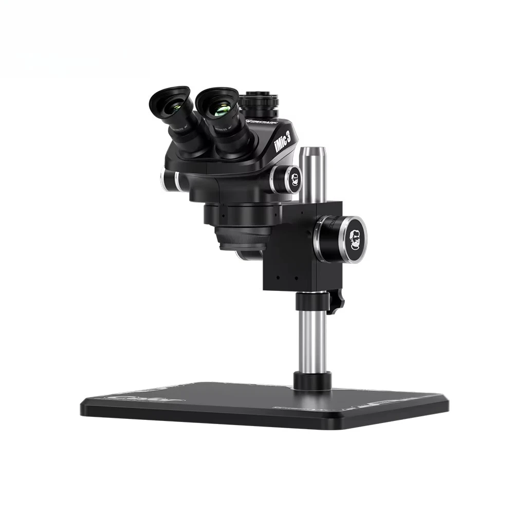

MECHANIC Trinocular Stereo Microscope Magnification 6.7-45X 45 Degree Tilt 360 Degree Rotation Standard PL10*22