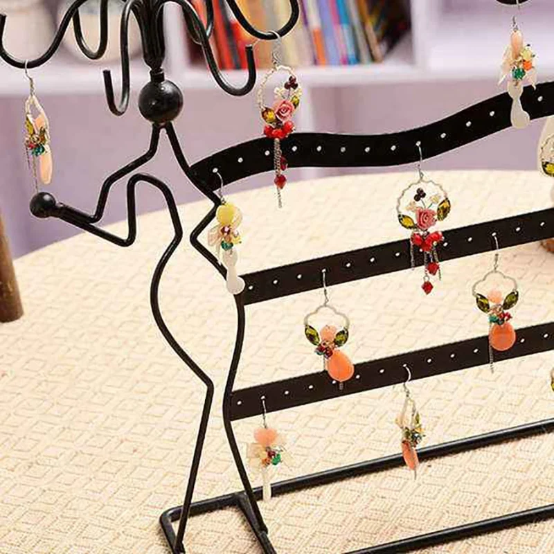 Earring Organizer Jewelry Display Rack Stand Dangle Hook Earrings Showcase For Home Decor Jewellery Rack