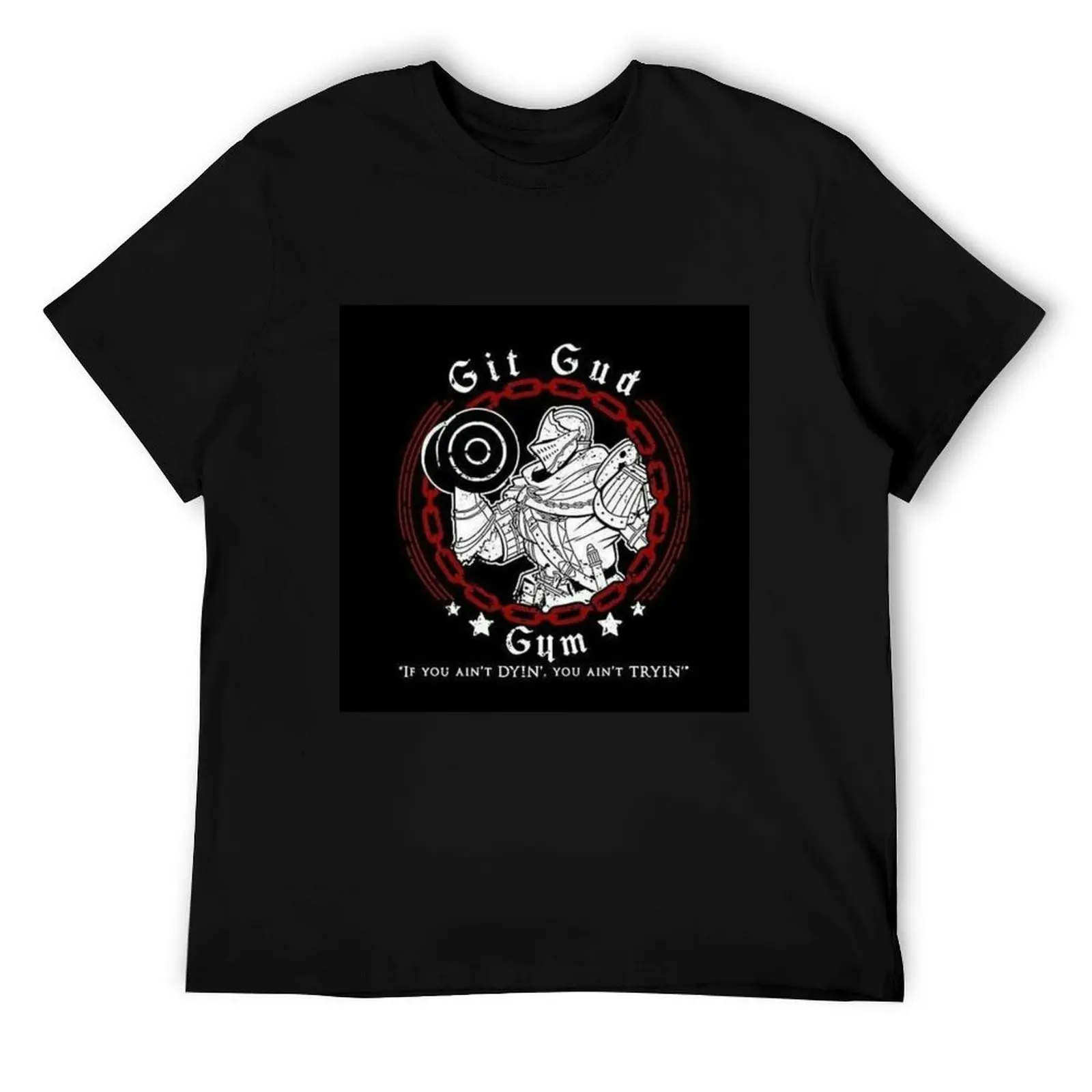 تي شيرت Git Gud Gym تي شيرت للرجال برسومات مضحكة تي شيرت جرافيك للرجال #1