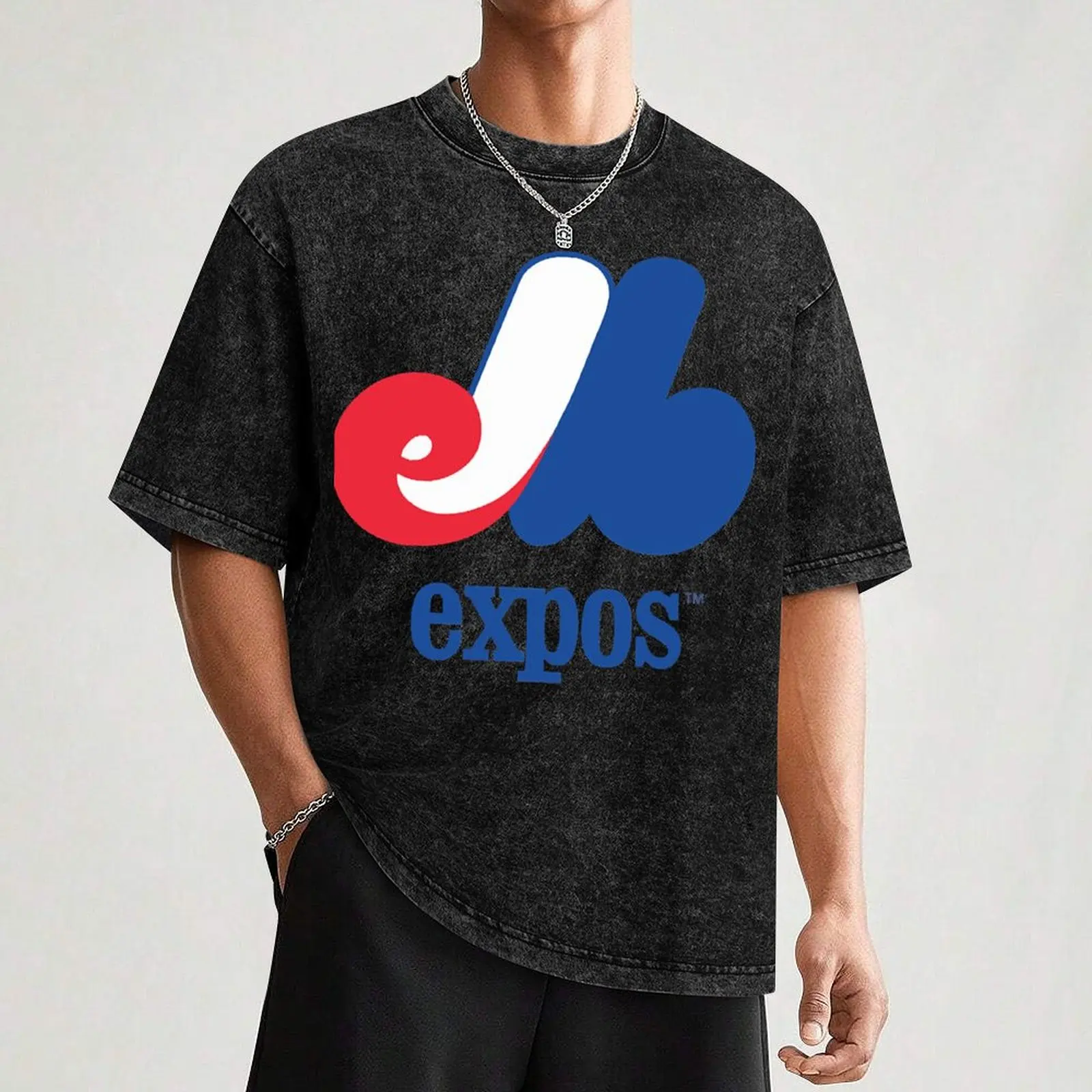 Bestseller - Montreal Expos Logo T-Shirt.png T-shirt jongens dierenprint effen valentijnskleding sweatshirts, heren