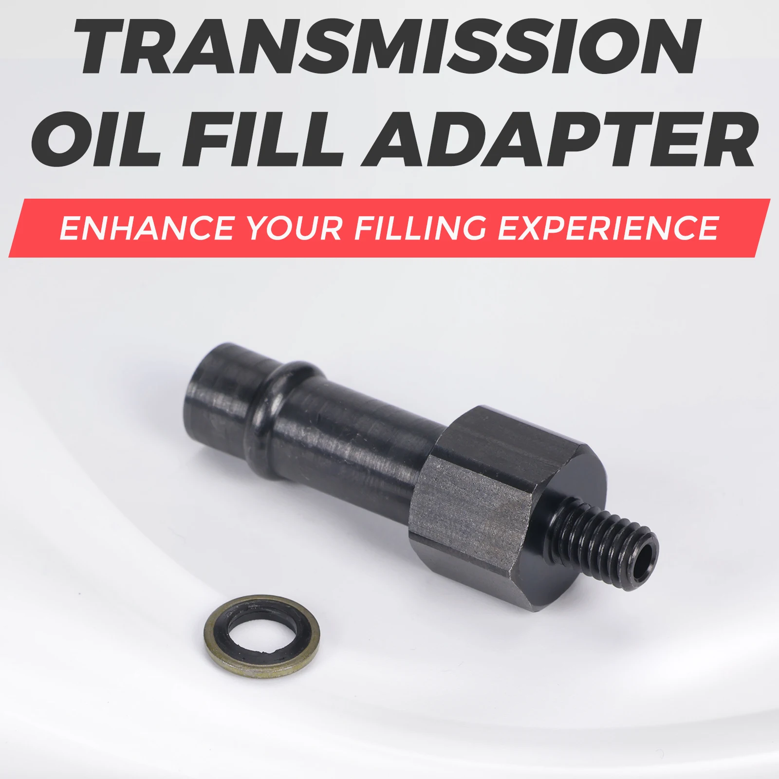 

8L90 Transmission Oil Fill Adapter for GM/GMC/Chevrolet/Cadillac 2014+ — Fits DT-51190 Flusher Tool, Compatible with J-45096-55