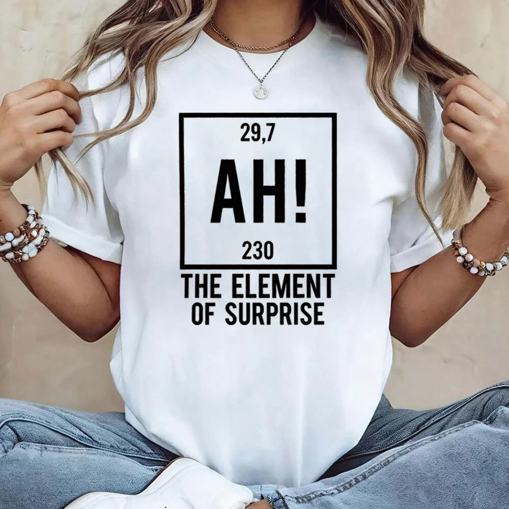 Project Hail Mary AH T-shirt Element of Surprise Shirts Ryland Grace Red Tshirt Chemistry Joke Tee Unisex Short Sleeves Tops