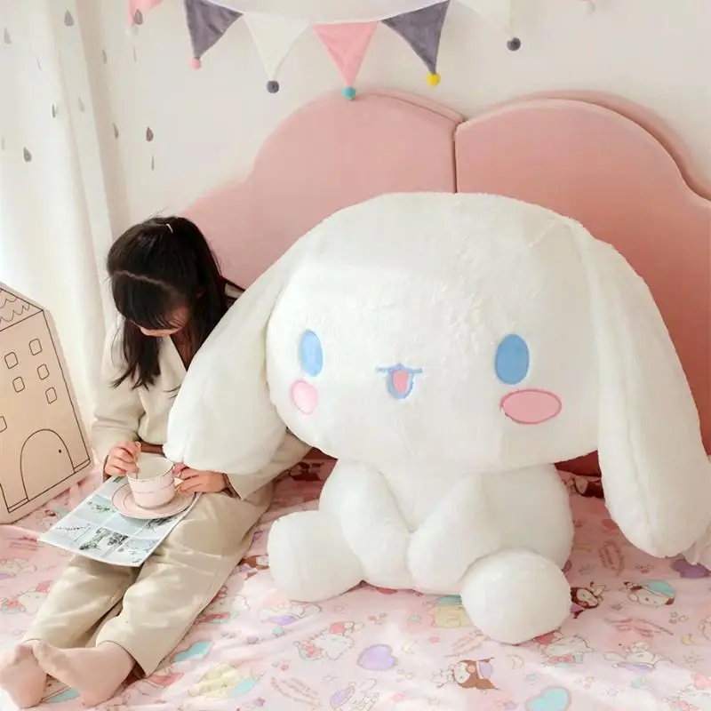 Sanrioed Cartoon Cute Cinnamoroll Big Eared Dog Plush Toys Anime Figure Japanese Pillow Kawaii Doll Festival Christmas Gift Cute