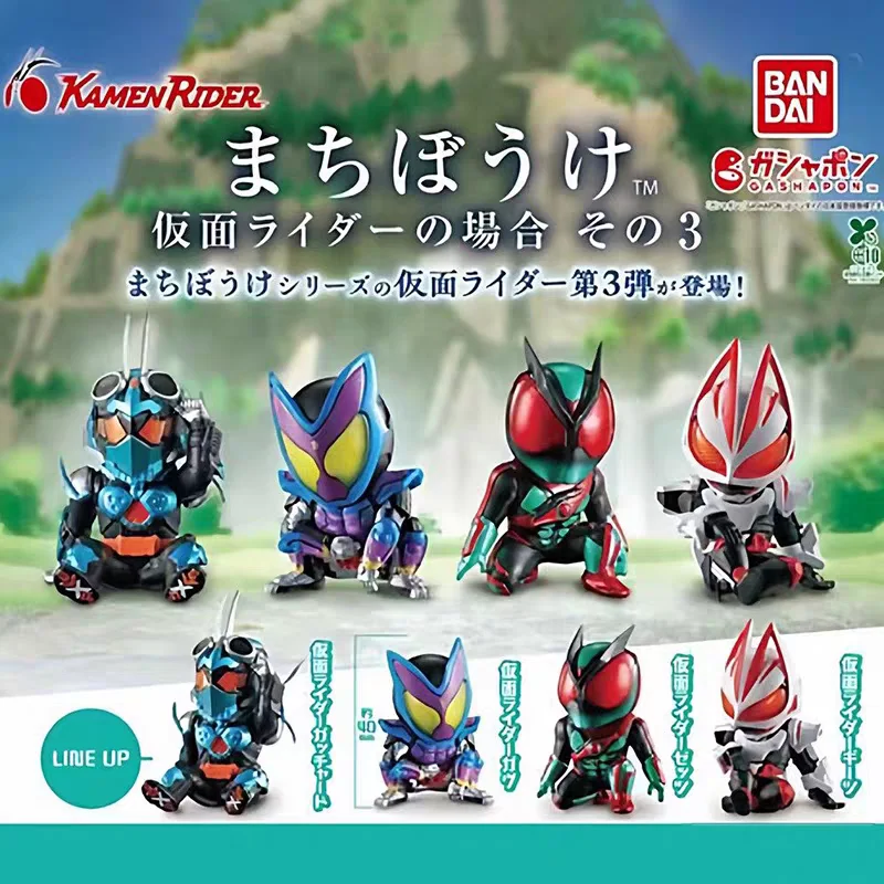 

Bandai Kamen Rider Gashapon Waiting Sitting Style Vol 3 Gotchard Geats Zetsumetsu Gabu Mini Figure Desktop Decor For Anime Fans