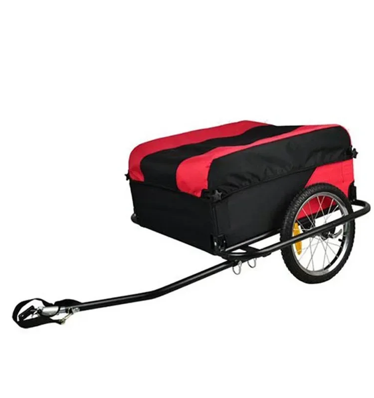 Outdoor Cycling Bike Rear Mounted Luggage Trailer Foldable Multifunctional Miscellaneous Goods Trailer Shopping Cart