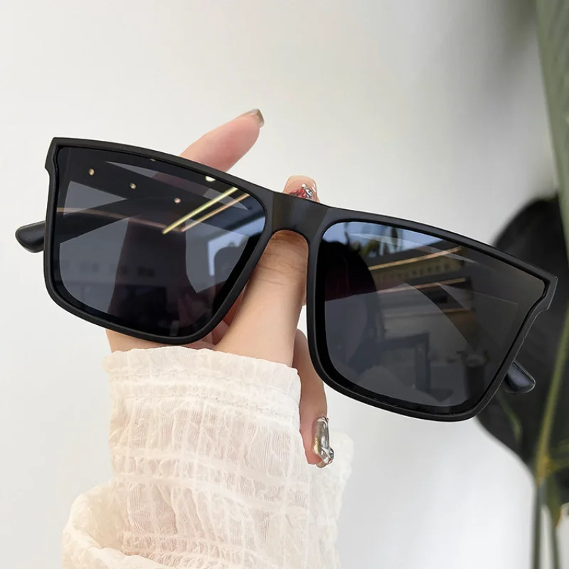  Klassische Quadratische Sonnenbrille für Männer und Frauen Modische Brillen Punk Rechteckiges Design Sonnenbrillen Retro Angelbrillen UV400 – Detail 2