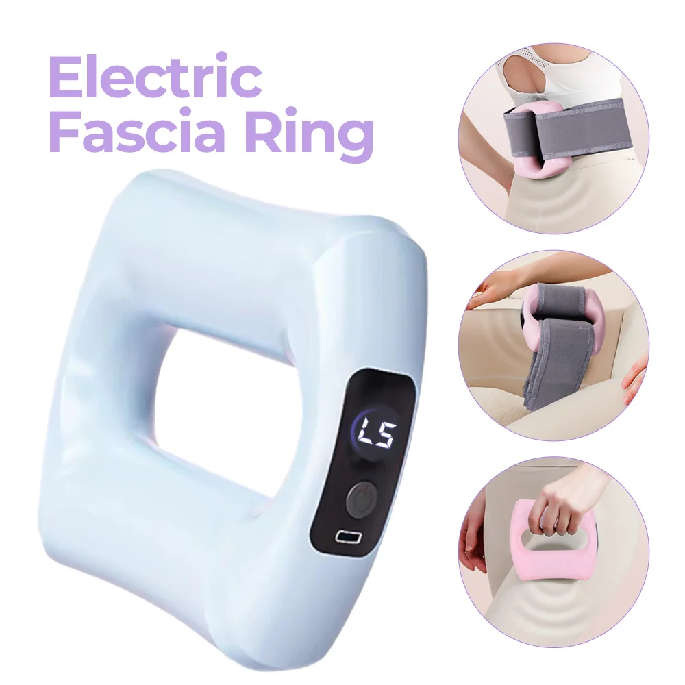 Anillo de Masaje Corporal Eléctrico, Anillo de Masaje Vibratorio para Moldear el Cuerpo, Masajeador de Abdomen, Cintura y Tejido Profundo