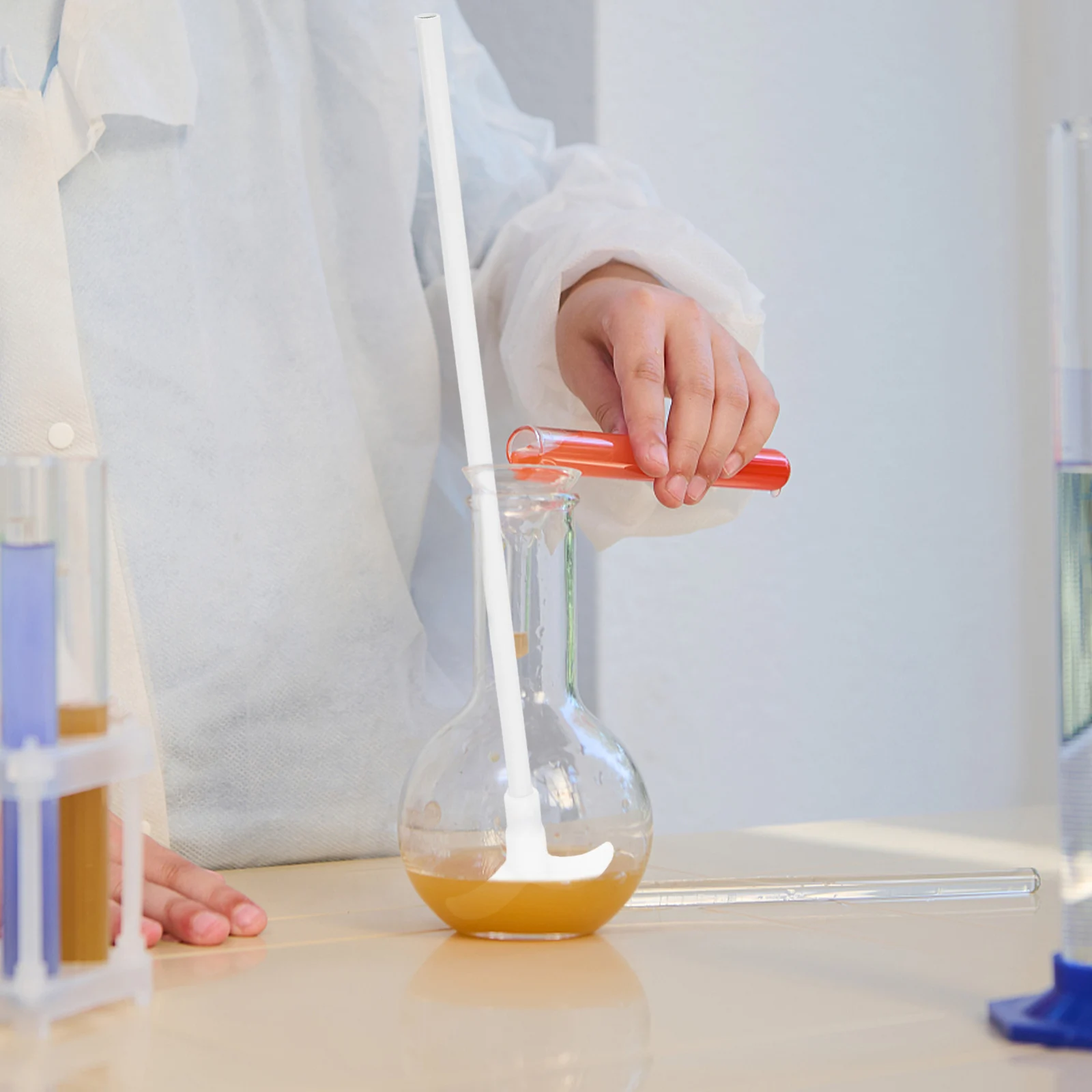 

Stirring Rod Chemistry Experiment Bar Mixer Experimental Laboratory Accessories PTFE High Temperature