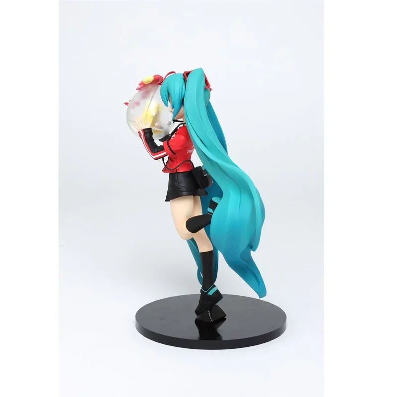 Japonia oryginalna figurka Anime Hatsune Miku Uniform Ver śliczne figurki zabawki dla chłopców dziewcząt dzieci prezenty ozdoby modelowe