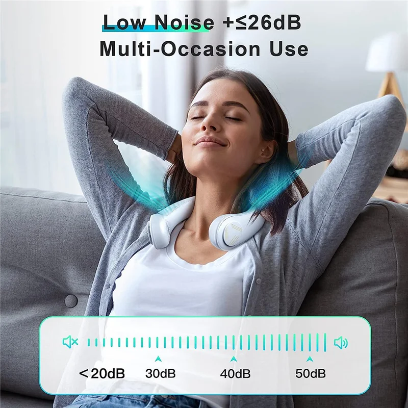 Hanging Neck Fan Portable Hanging Neck Air Conditioner Fan Semiconductor Cooling Neck Fan,