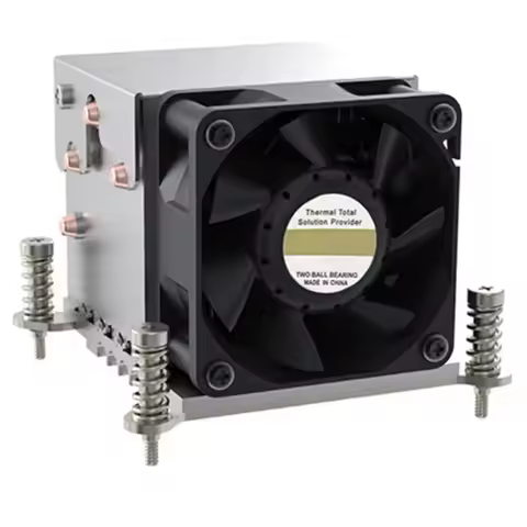 Precisionn LGA2011-R63 Cooler 150W For LGA 2011 Radiator 2U 4 Heat Pipe LGA2011 Square Type 80Mm X 80Mm Mounting Pitch Heat Sink