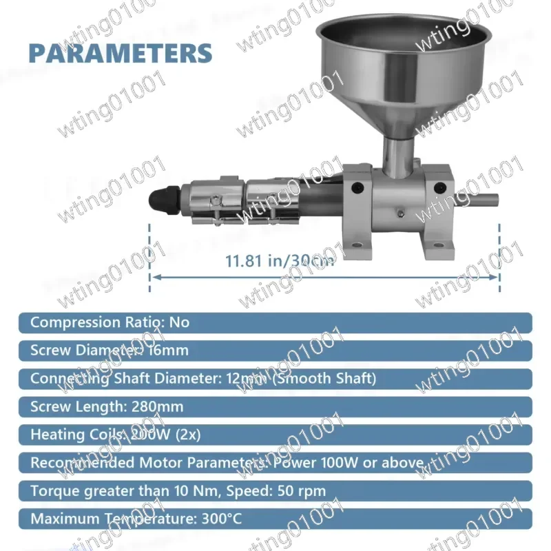 Small Desktop Single Screw Plastic Extruder Laboratory Mini Injection Molding Machine for PP PE 3D Printing Filament
