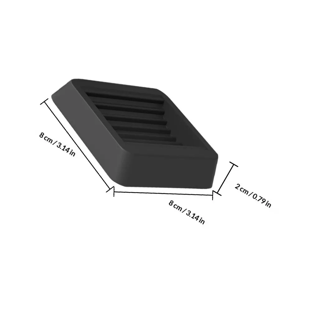 6Pcs Tpu Wheel Stopper Pad Stable Firm Non-Slip Wheel Slot Pad for Chairs Furniture Homes Offices Commercial Use