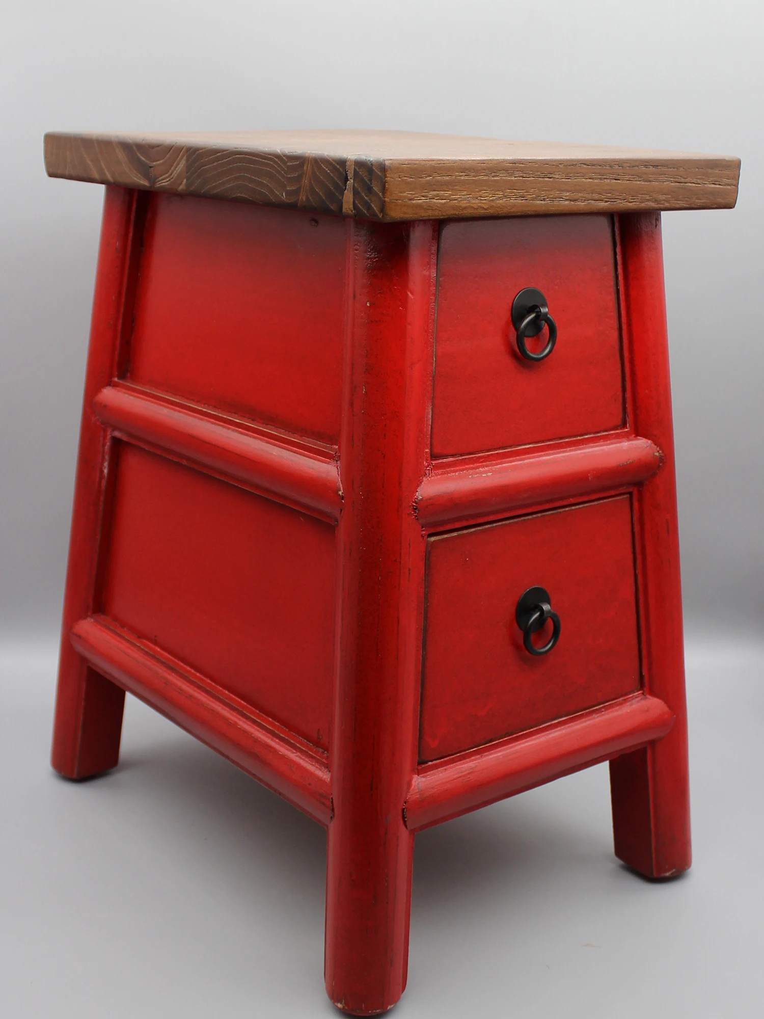 Stool with 2 drawers, small table, small cabinet