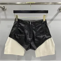 Y2k Summer Rick Shorts 24ss Sumeer New In Woman Clothing Streetwear Black Patchwork Owens Pants Casual  Sexy RO Jean Shorts