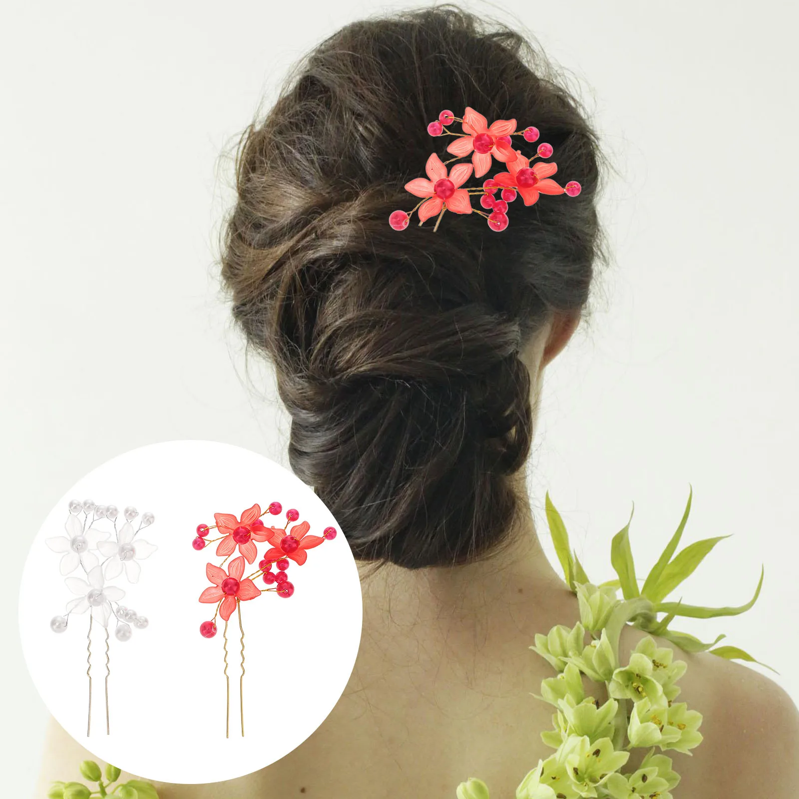 

10 Pcs Bridal Hair Clips Pearl Hairpin Girl Accessories Wedding Headgear Bride Girls