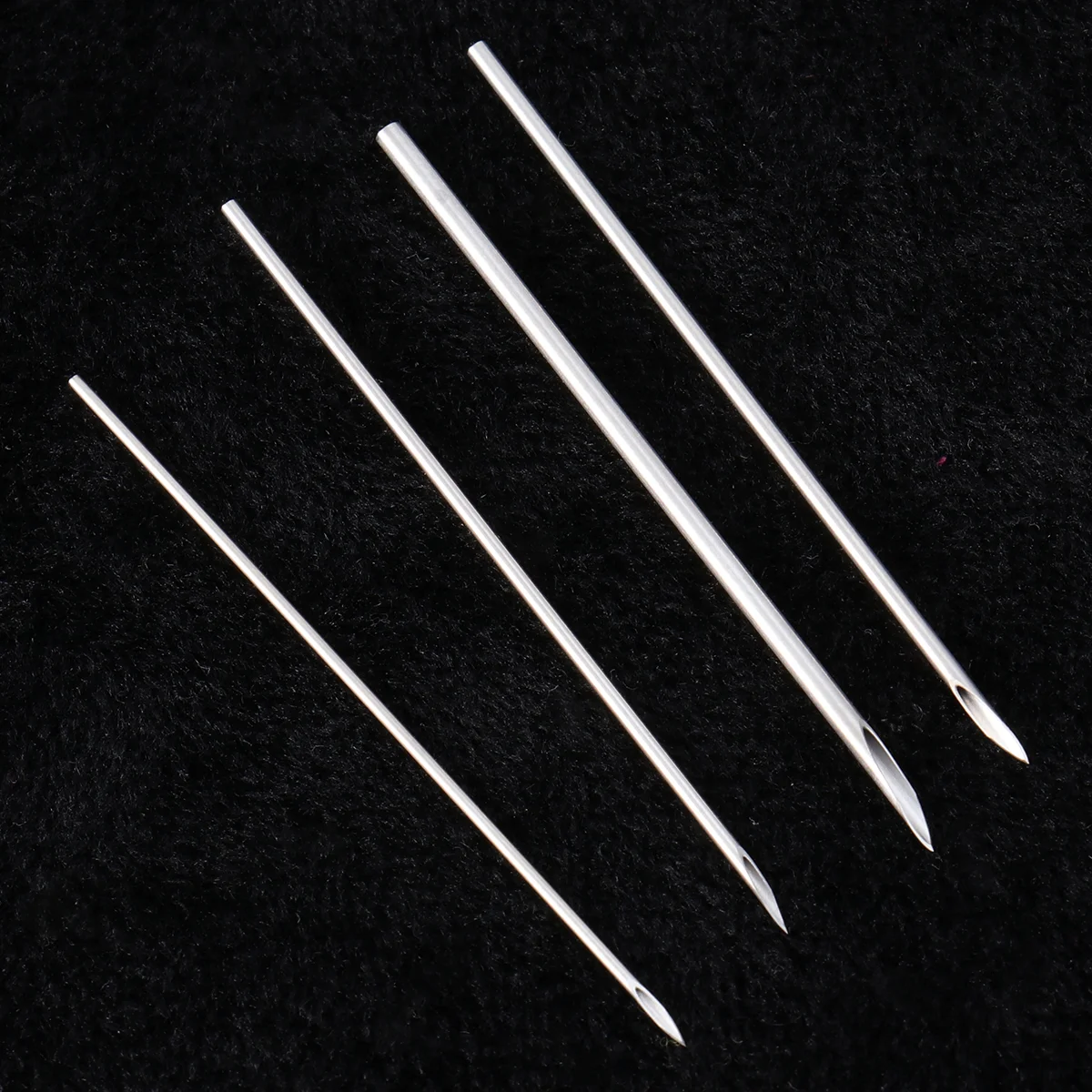 

10 Pcs Nose Piercing Needles Disposable Makeup Practical Pecker Lips Perforator Silver
