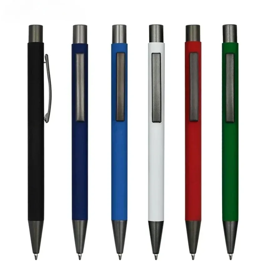 For Business 100PCS Colorful LOGO Printing Ballpoint Pens - Free Custom Logo Metal Pen, Advertising Gift Multi Function Pen