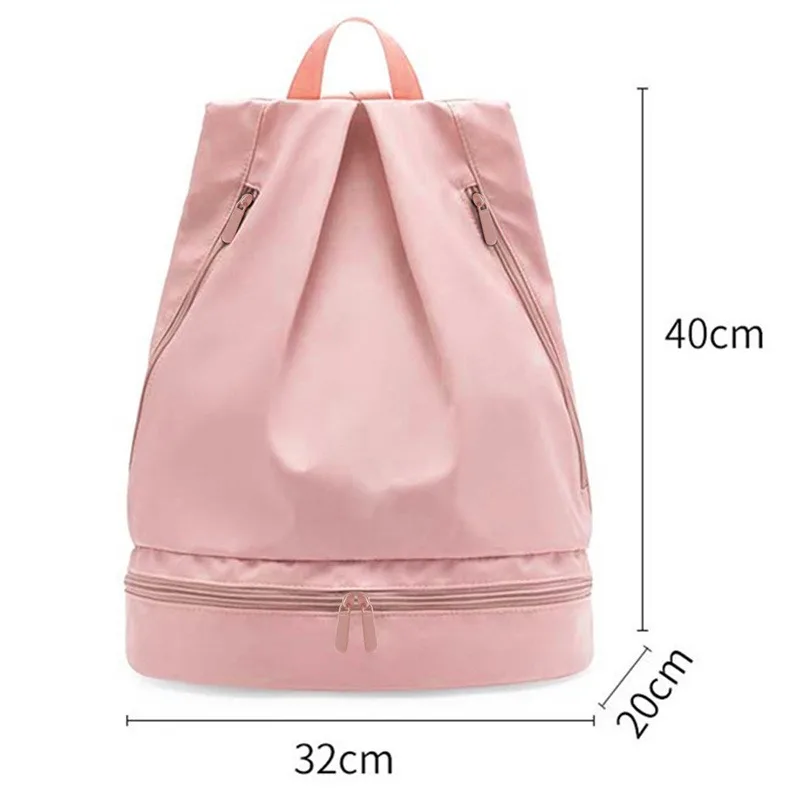 Gym Backpack with Separate Shoe Compartment Waterproof Fitness Rucksack, Dry Wet Separation Sports Storage Bag for Men and Women
