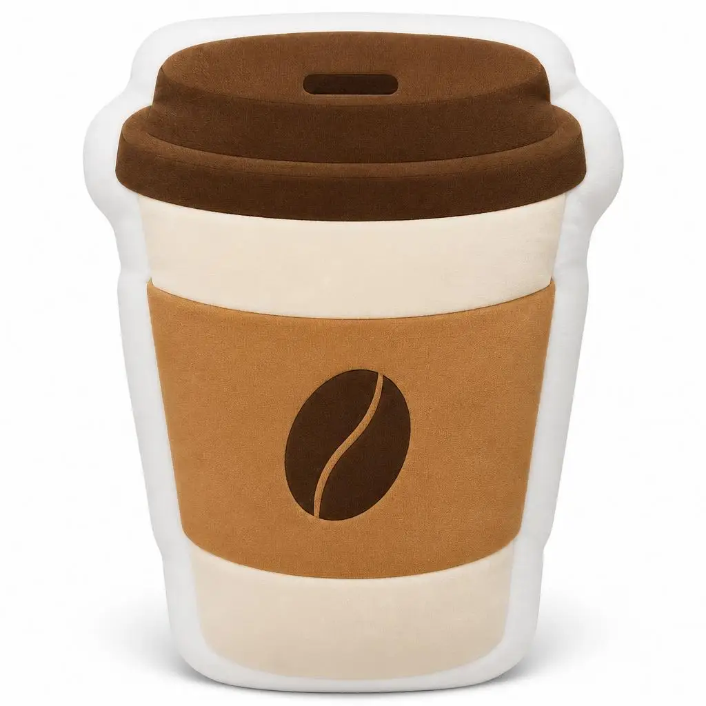 Takeaway Coffee Cup Plush Pillow Cushion Funny Stuffed Throw Pillow Home Decor Gift Sofa Bed Restaurants & Cafes