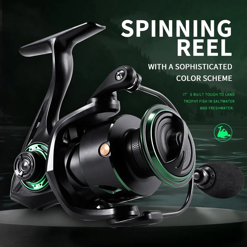 RF Spinning Reels Ultralight Metal 5.2:1 Gear Ratio 7+1BB Saltwater or Freshwater 18kg Max Drag Fishing reels