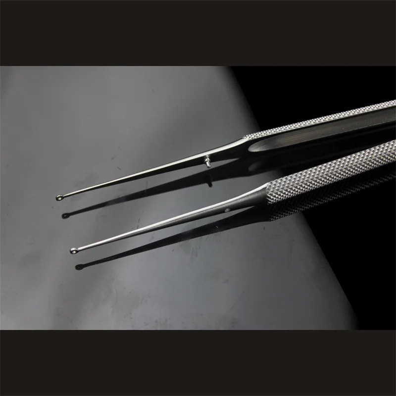 JZ Golden Bell Circular Microscopic Tweezers, Round Head Hollow Circular Microscopic Tweezers, Microsurgical Instruments Clamp