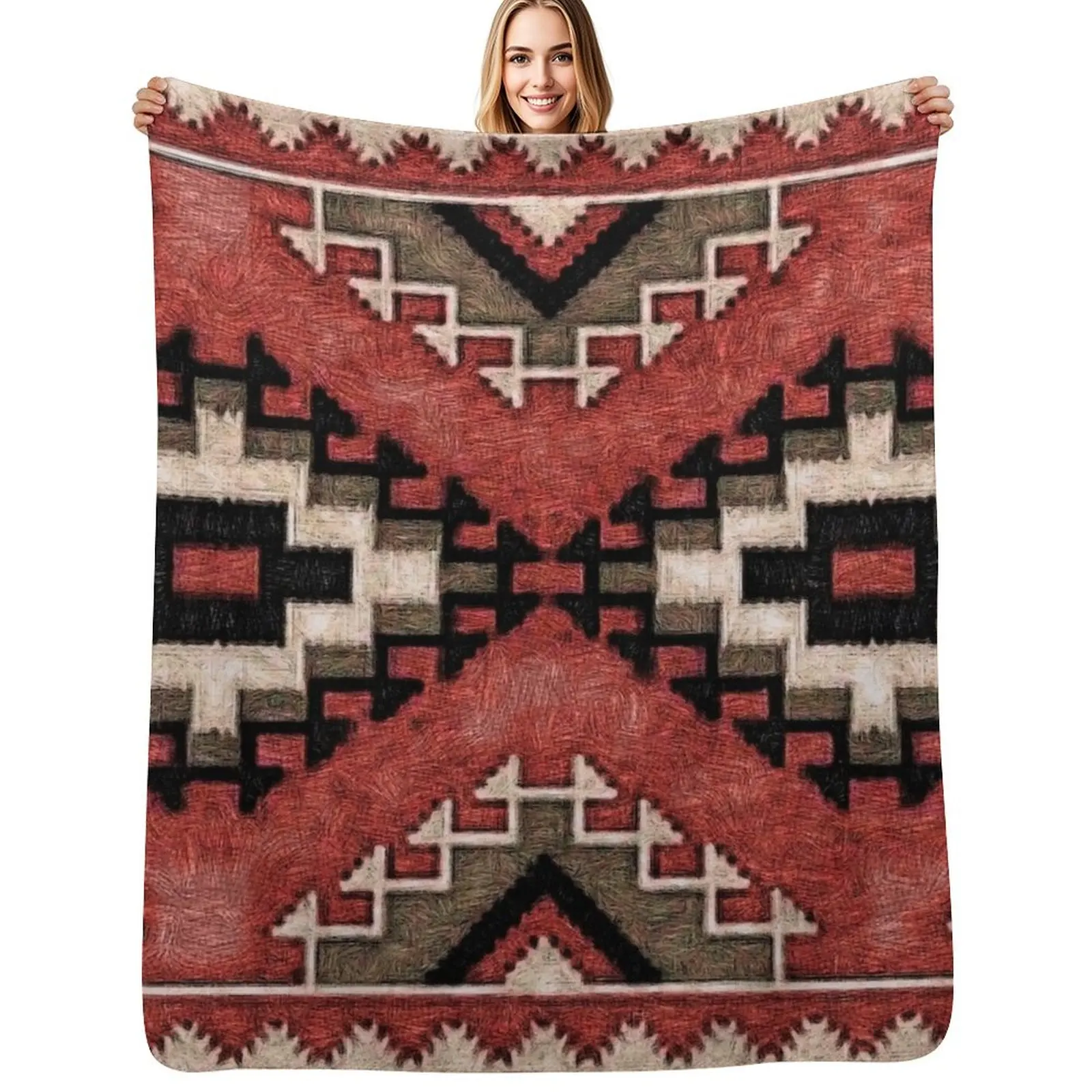 

Tribal Pattern 3 Throw Blanket Men's Soft Warm Throw Blanket for Couch