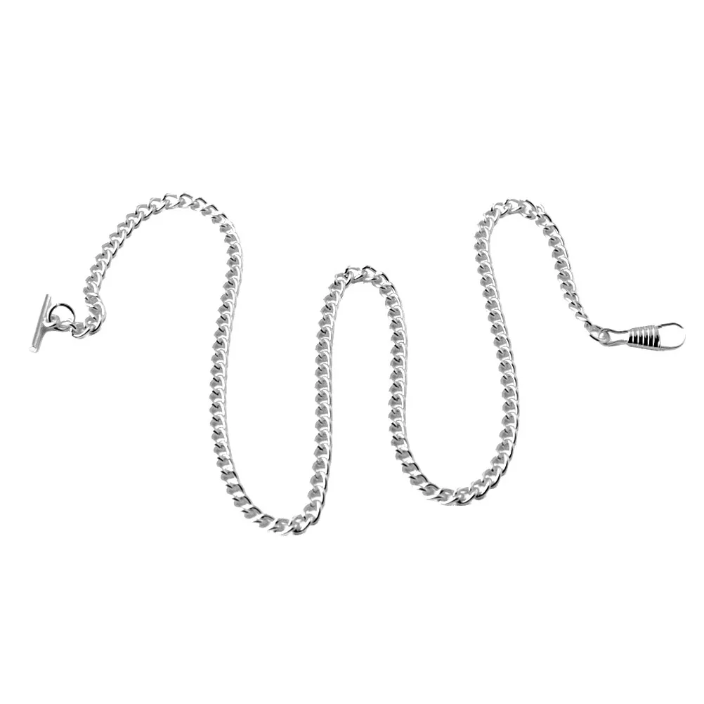 

T-Style Jean Chain Metal Pocket Watch Holder For Belt Keychain Decor 65Cm Long Bronze Plated Durable Closure Vintage Style