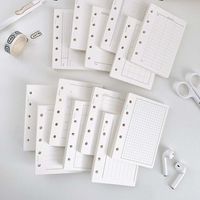50Sheets M5 A8 Loose-Leaf Notebook Refill Paper 5-hole Index Inside Page Cards Inner Refill Binder Paper Pages Paper Stationery