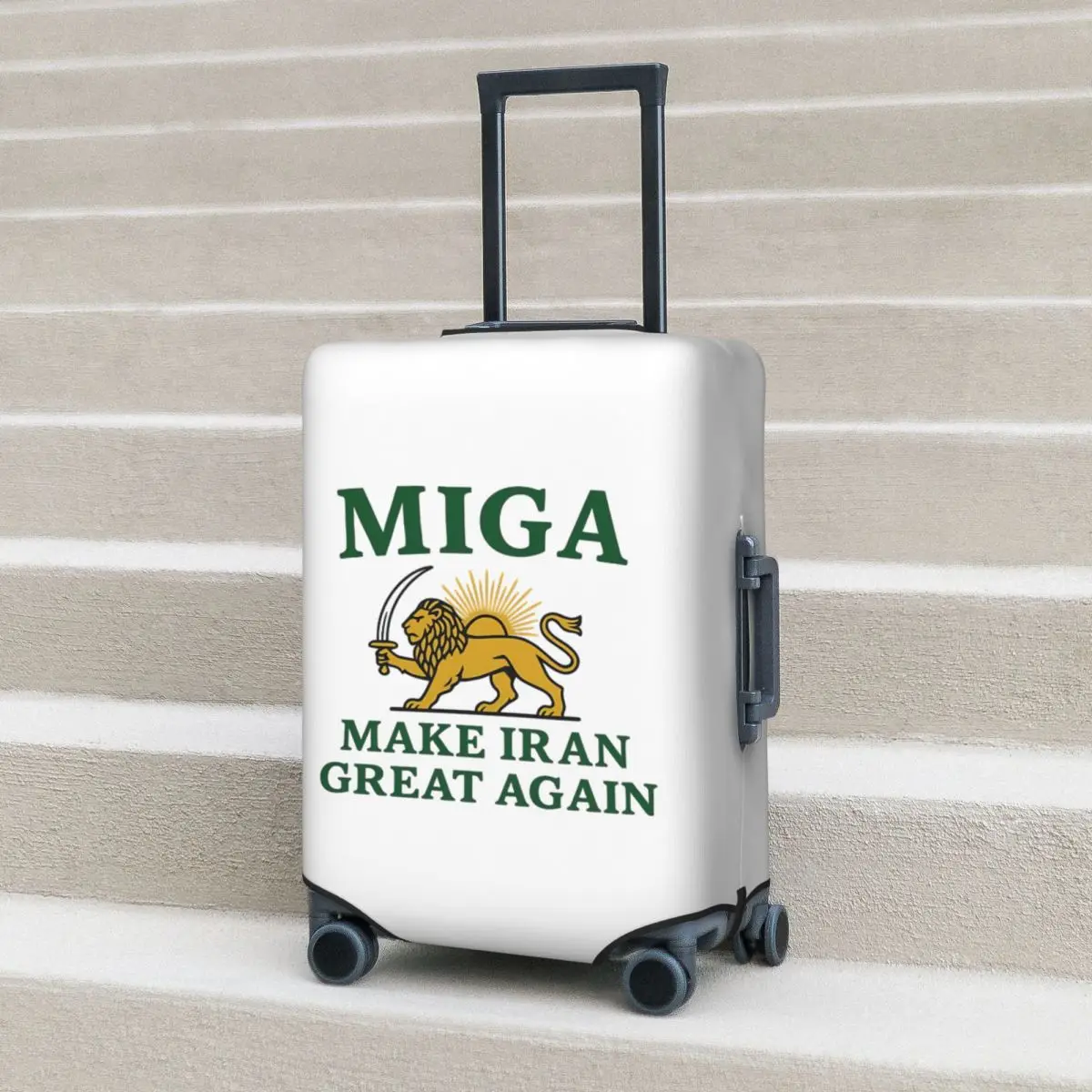 

Чехол для чемодана MIGA «Сделай Иран снова великой» – практичный аксессуар для путешествий, защита для багажа