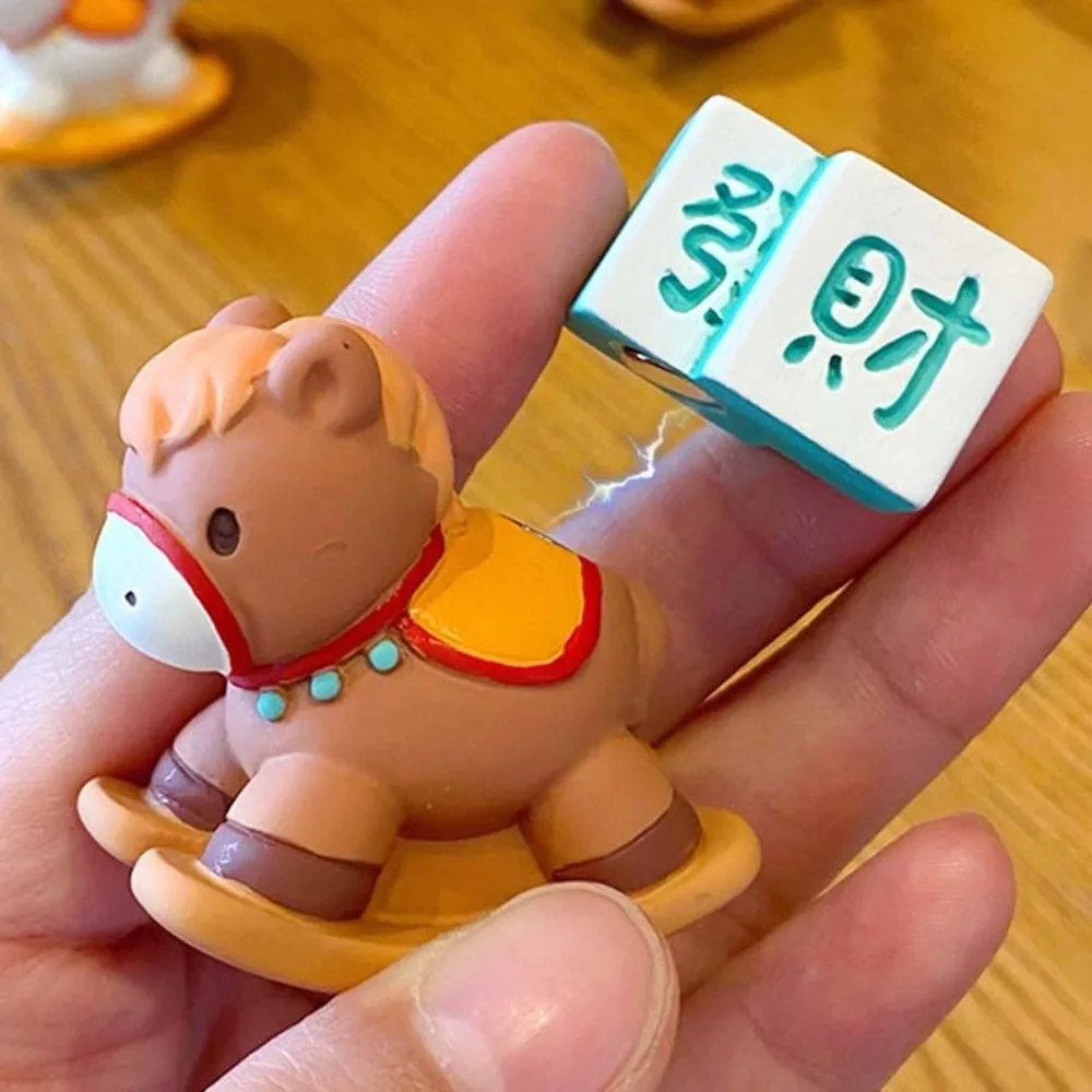 

Cartoon 2026 Horse Year Mascot Ornaments Cute Fortune Zodiac Horse Figurines Decorative Small Horse Figures Ornament