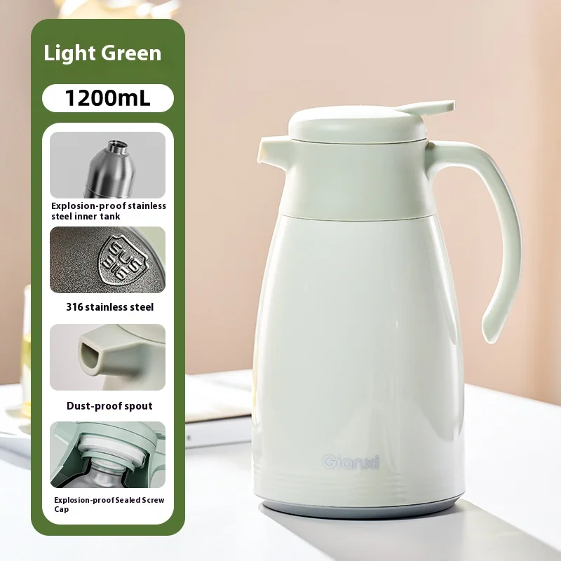 

Изолированный горшок Gianxi, бытовой горячий горшок из нержавеющей стали 316, большая емкость, студенческая бутылка для теплой воды, изолированный горшок