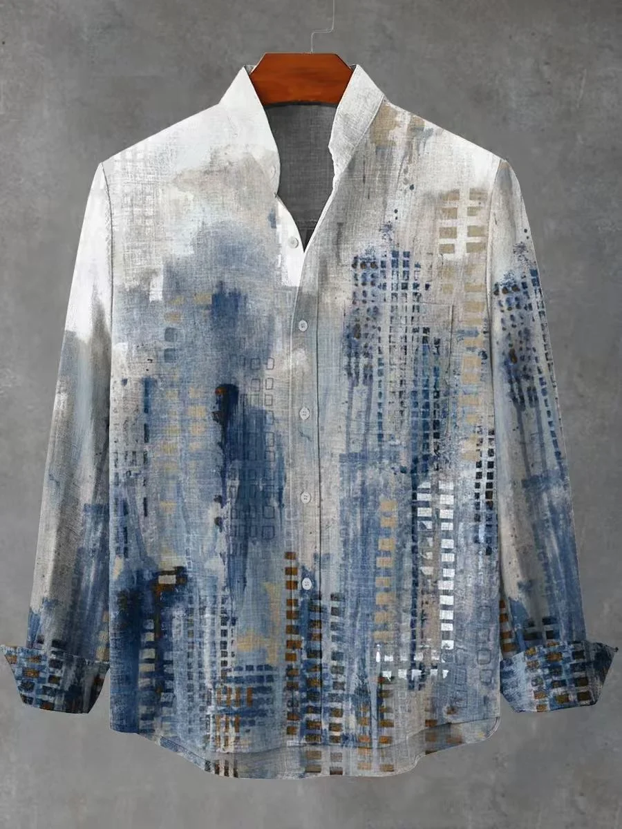 

Men's Retro Hawaiian Style Oversized Short-Sleeve Shirt, Harajuku Vacation Style Floral Fashionable and Fun Top