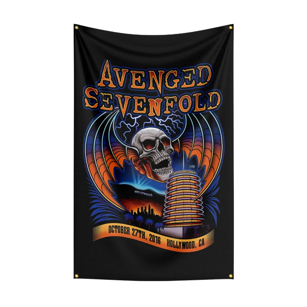 A-Avenged-Sevenfolds Flag Polyester Digital Printing Banner for