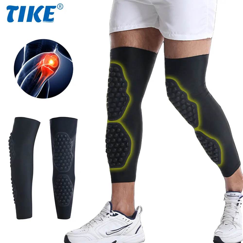 

Breathable Sports Football Basketball Knee Pads Honeycomb Knee Brace Leg Support Sleeve Calf Compression Knee Support Protection