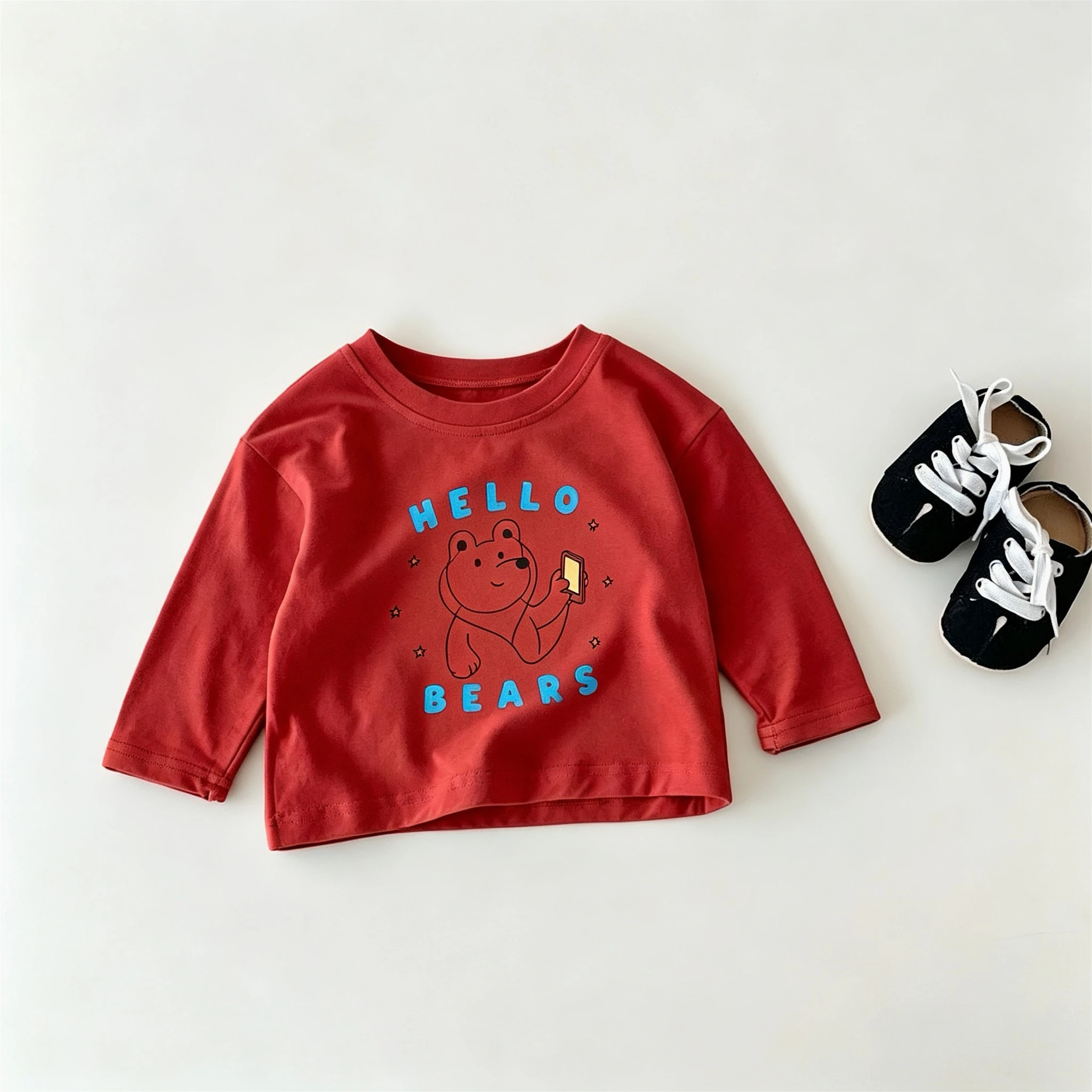 Spring Fall Clothing Casual Versatile Kids Bottoming Shirt Long Sleeve Tees Tops Children's Clothes Round Collar Pullover Blouse