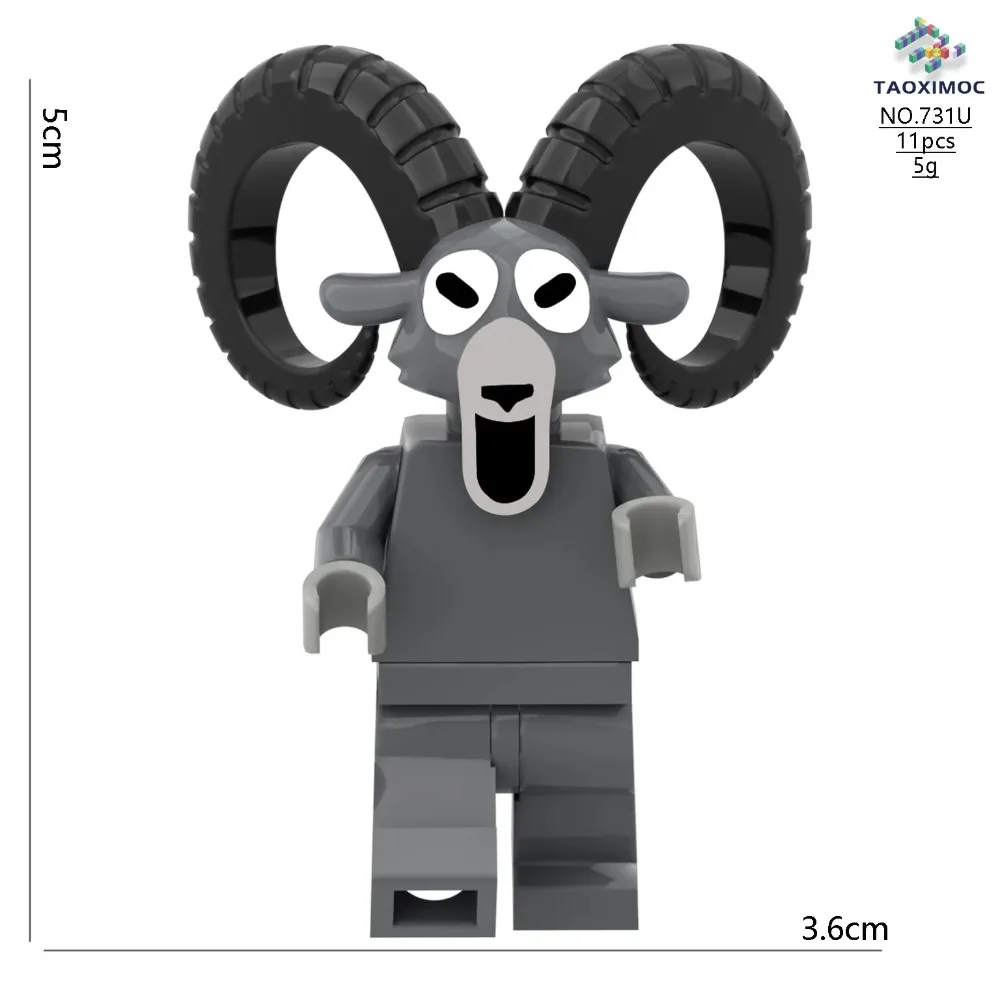 99 @@Nights in The Forest Deer Owl Goat Monster Building Blocks Set Model Assembled Building Blocks Children's Toys Plastic Doll