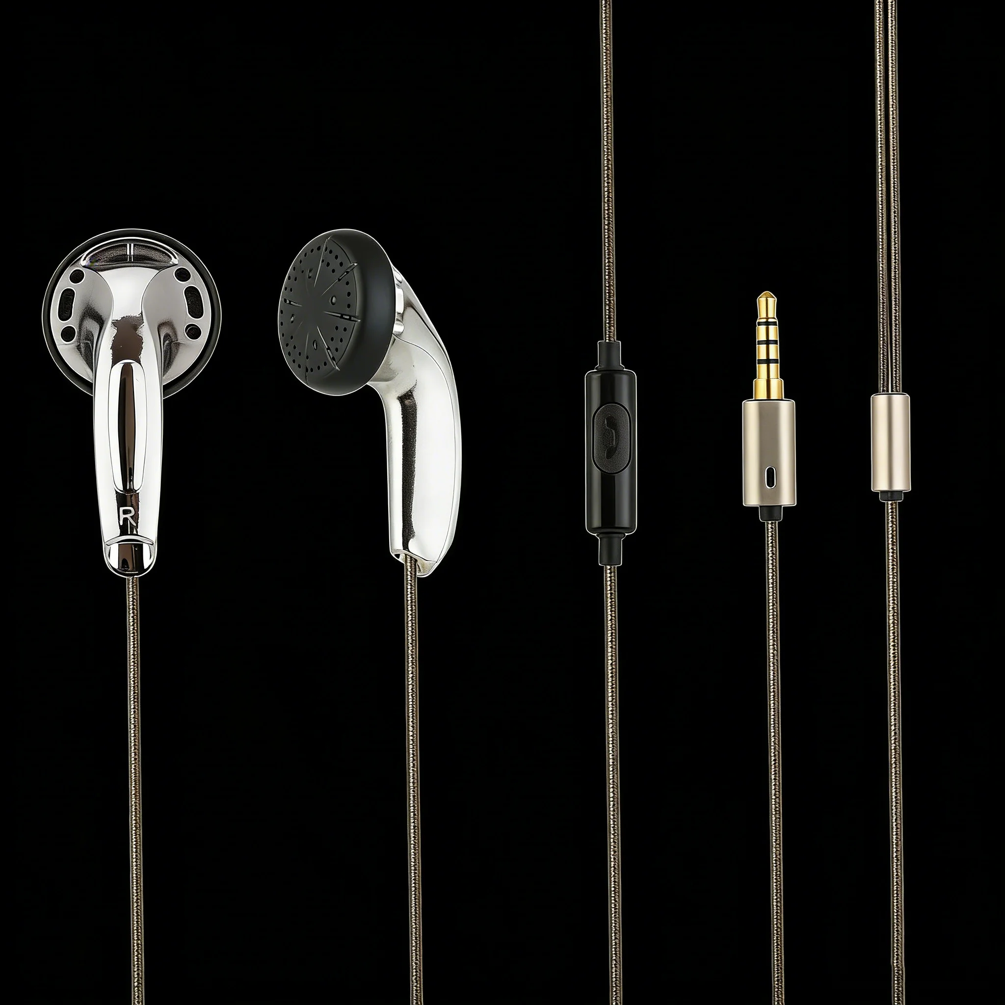 FENGRU DIY Tingo TC200 Earbud Earphone HiFi Noise Cancelling EarBuds Flat Head earphone Pk Mx985 Hifi Bass Sound Earbuds
