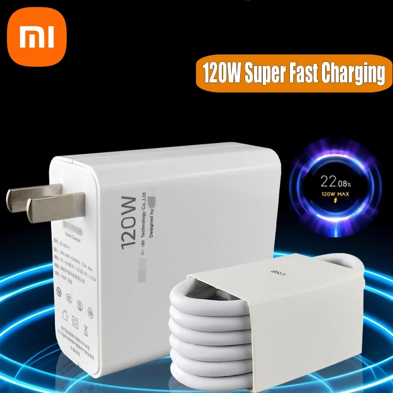 XIAOMI 120W Fast Charger Type-C PD Fast Charging Charger Quick Charge USB Quick Charger Adapter For iPhone Samsung Redmi