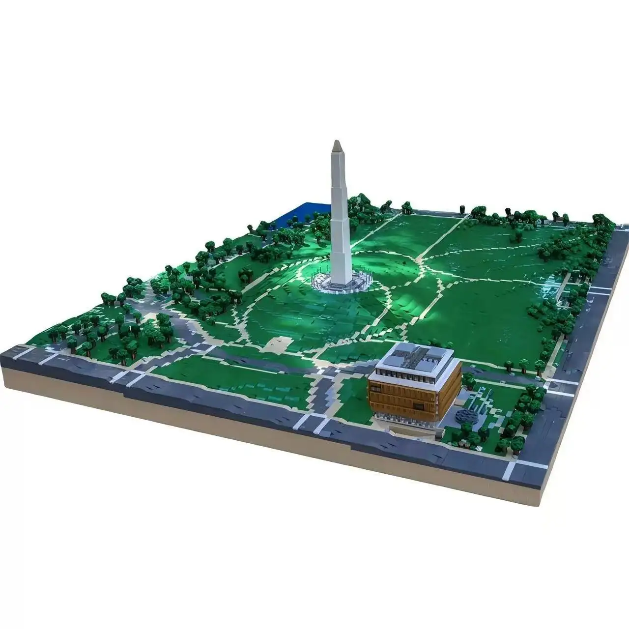MOC ワシントン記念碑グラウンドビルディングブロックセット有名な国会議事堂建築教会コレクションおもちゃ子供の誕生日プレゼント