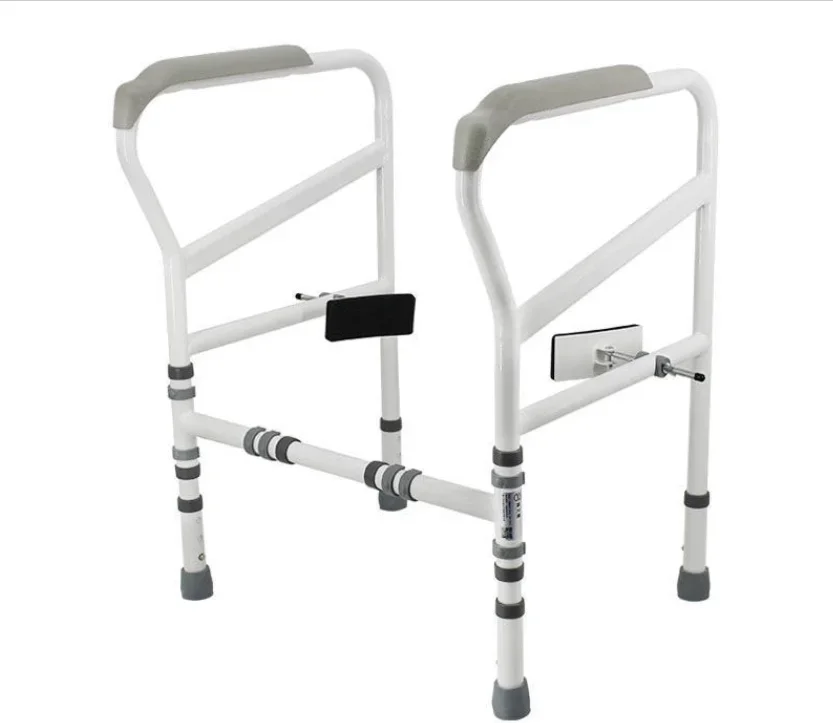 BQ709A Height Adjustable Bathroom Safety Frame Handicap toilet safety grab bar Folding Toilet Safety Rail